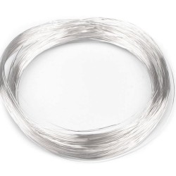 Copper wire 0,3mm - Silver Plated 10 m Copper wire 0,3mm - Silver Plated 10 m