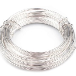 Semi Soft Wire Tarnish Resistant 1 mm Silver Plated 10 m Semi Soft Wire Tarnish Resistant 1 mm Silver Plated 10 m