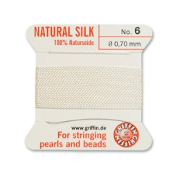 GRIFFIN SLK BD CORD WHITE SIZE 6- 2M- 0.7MM GRIFFIN SLK BD CORD WHITE SIZE 6- 2M- 0.7MM