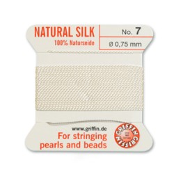 GRIFFIN SLK BD CORD WHITE SIZE 7- 2M- 0.75MM GRIFFIN SLK BD CORD WHITE SIZE 7- 2M- 0.75MM