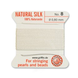 GRIFFIN SLK BD CORD WHITE SIZE 8- 2M- 0.8MM GRIFFIN SLK BD CORD WHITE SIZE 8- 2M- 0.8MM