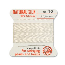GRIFFIN SLK BD CORD WHITE SIZE 10- 2M- 0.9MM GRIFFIN SLK BD CORD WHITE SIZE 10- 2M- 0.9MM