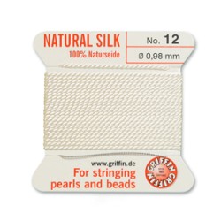 GRIFFIN SLK BD CORD WHITE SIZE 12- 2M- 0.98MM GRIFFIN SLK BD CORD WHITE SIZE 12- 2M- 0.98MM