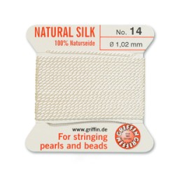 GRIFFIN SLK BD CORD WHITE SIZE 14- 2M- 1.02MM GRIFFIN SLK BD CORD WHITE SIZE 14- 2M- 1.02MM