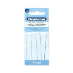 Beadalon Collapsible Eye Needles, 2.5 in (6.4 cm)-assorted, 5 pcs Beadalon Collapsible Eye Needles, 2.5 in (6.4 cm)-assorted, 5 pcs