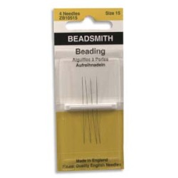 NEEDLES BEADING #15- JOHN JAMES 4/PK NEEDLES BEADING #15- JOHN JAMES 4/PK