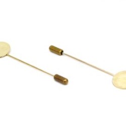 BROOCH PIN 16mm GOLD COLOUR BROOCH PIN 16mm GOLD COLOUR