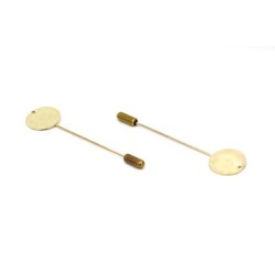 BROOCH PIN 16mm GOLD COLOUR BROOCH PIN 16mm GOLD COLOUR