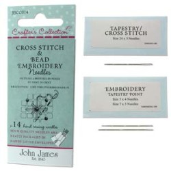 ИГЛИ ЗА БРОДИРАНЕ И ПРИШИВАНЕ НА МЪНИСТА "JOHN JAMES"- CRAFTER'S COLLECTION -СЕТ 14 БР. ИГЛИ ЗА БРОДИРАНЕ И ПРИШИВАНЕ НА МЪНИСТА "JOHN JAMES"- CRAFTER'S COLLECTION -СЕТ 14 БР.