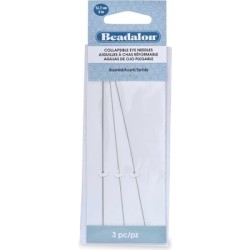 Beadalon Collapsible Eye Needles, 5 in (12.7 cm), assorted,3 pcs Beadalon Collapsible Eye Needles, 5 in (12.7 cm), assorted,3 pcs