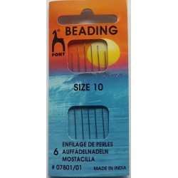 Pony beading needle #10-6pcs Pony beading needle #10-6pcs