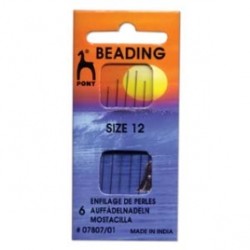 Pony beading needle #12- 6cs. Pony beading needle #12- 6cs.