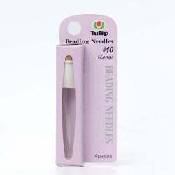 TULIP Beading Needles #10, 51mm (Long) Set of 4 pcs TULIP Beading Needles #10, 51mm (Long) Set of 4 pcs