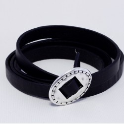 Flat Leather  10x1,5 mm Black Flat Leather  10x1,5 mm Black