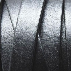Flat Leather  10x1,5 mm Black Flat Leather  10x1,5 mm Black