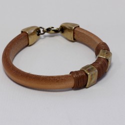 Leather  "REGALIZ" 10x6mm Natural Brown Leather  "REGALIZ" 10x6mm Natural Brown