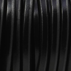 Leather  "REGALIZ" 10x6mm Black Leather  "REGALIZ" 10x6mm Black
