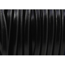 Leather  "REGALIZ" 10x6mm Black Leather  "REGALIZ" 10x6mm Black