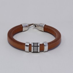 Leather  "REGALIZ" 10x6mm Hazelnut Brown Leather  "REGALIZ" 10x6mm Hazelnut Brown
