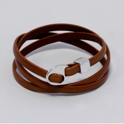 Flat Leather  5x1,5 mm Brown