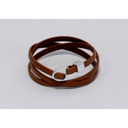 Flat Leather  5x1,5 mm Brown