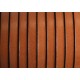 Flat Leather  5x1,5 mm Brown with black edge