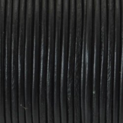 Leather cord 1,0 mm  black  Leather cord 1,0 mm  black
