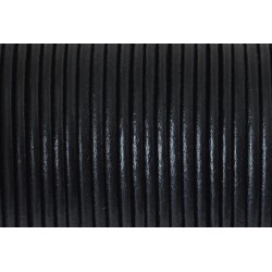 Leather cord 2,5 mm  black  Leather cord 2,5 mm  black
