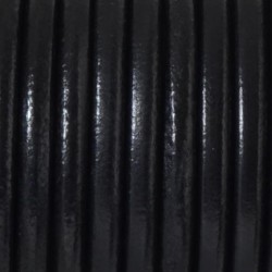 Leather cord 4,0 mm  black  Leather cord 4,0 mm  black