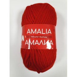 "Amalia" yarn red 100% wool - 100m / 100g "Amalia" yarn red 100% wool - 100m / 100g