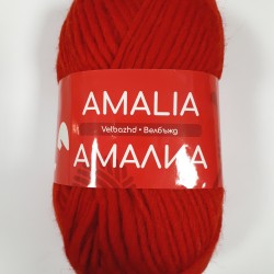"Amalia" yarn red 100% wool - 100m / 100g "Amalia" yarn red 100% wool - 100m / 100g