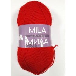 Прежда "Мила" червена 100% акрил - 300м / 100гр