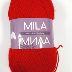 "Mila" yarn red 100% acrylic - 300m / 100g "Mila" yarn red 100% acrylic - 300m / 100g