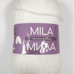 "Mila" yarn white 100% acrylic - 300m / 100g "Mila" yarn white 100% acrylic - 300m / 100g