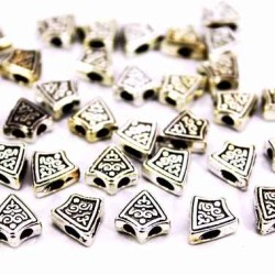 Bead Shield For Rosary Silver Antique Bead Shield For Rosary Silver Antique