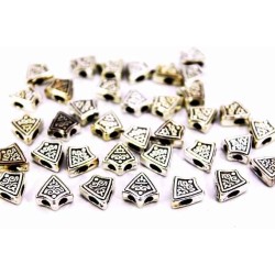 Bead Shield For Rosary Silver Antique Bead Shield For Rosary Silver Antique