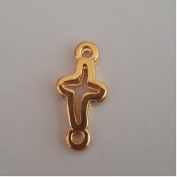 Cross Connector 7x10 mm Gold Plated Cross Connector 7x10 mm Gold Plated