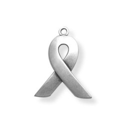 Against AIDS Sign  18x23mm Antique Silver Against AIDS Sign  18x23mm Antique Silver