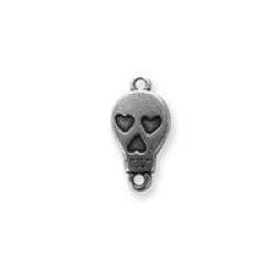Skull Connector 23x11.5mm Silver Antique Skull Connector 23x11.5mm Silver Antique