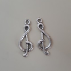 C-CLEF 26x12mm Antique Silver C-CLEF 26x12mm Antique Silver