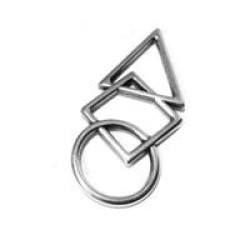 Geometrical Designs 21x47mm Antique Silver Geometrical Designs 21x47mm Antique Silver