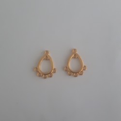 Drop with 5 Loops 11 mm Gold Plated Drop with 5 Loops 11 mm Gold Plated