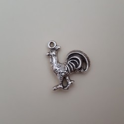 Rooster 21x15 mm Antique Silver Rooster 21x15 mm Antique Silver