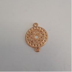 Connector Filigree Round 15 mm Gold Plated Connector Filigree Round 15 mm Gold Plated