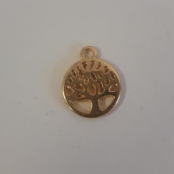 Tree of Life 10 mm Gold Plated Tree of Life 10 mm Gold Plated
