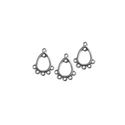 Drop with 5 Loops 11 mm Antique Silver Drop with 5 Loops 11 mm Antique Silver