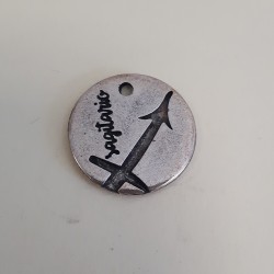 Sagittarius 18 mm Antique Silver Sagittarius 18 mm Antique Silver