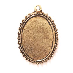 Pendant base 33/47 mm brass antique Pendant base 33/47 mm brass antique