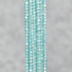 Amazonite  Green Faceted 3mm Amazonite  Green Faceted 3mm