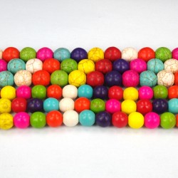 Howlite - Mixed Colours- 8mm Howlite - Mixed Colours- 8mm